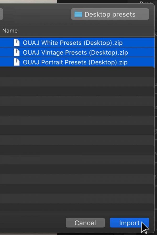 How to Install Presets