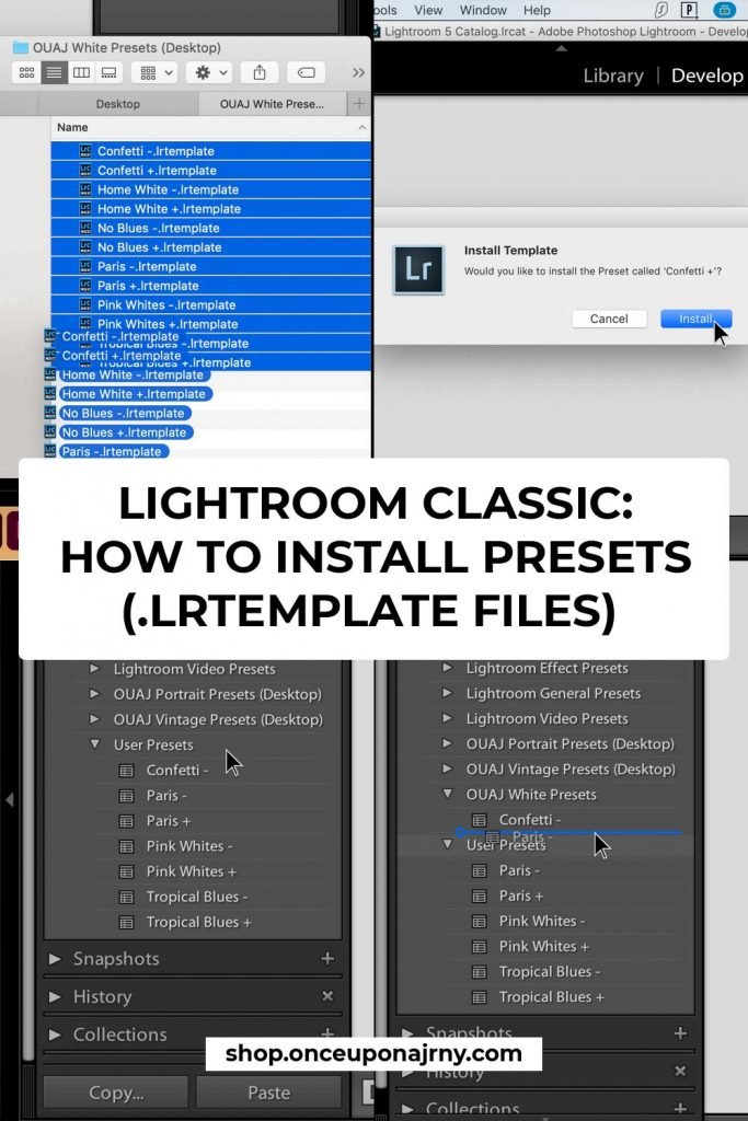 Lightroom Presets How to Install
