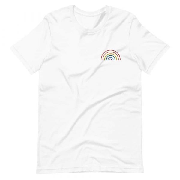Embroidered Rainbow Shirt White