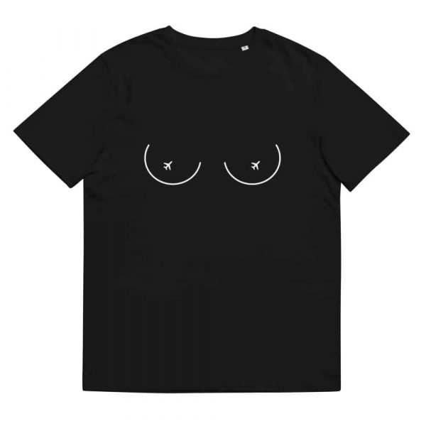 Travel Boobs Shirt Organic Black