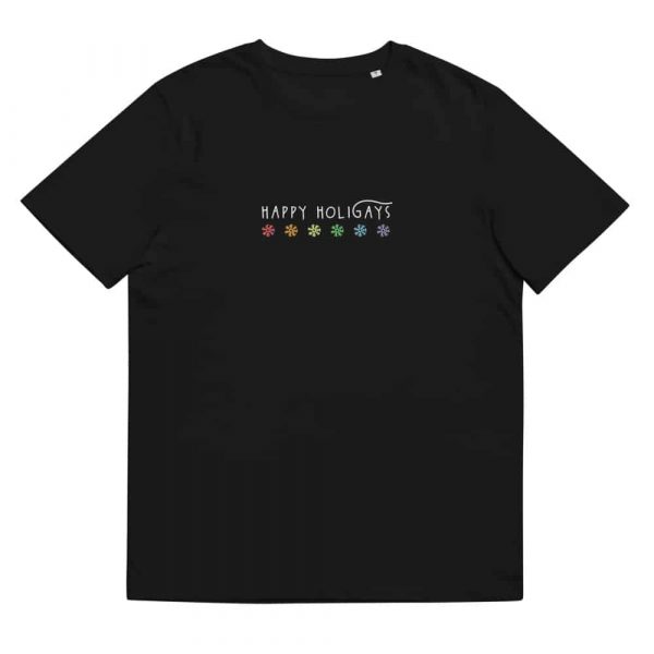 Happy HoliGays Shirt Organic Black
